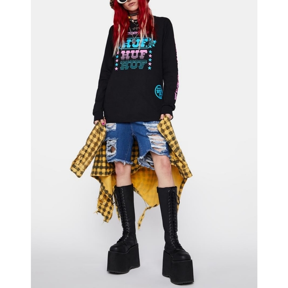 HUF Factory Rider Long Sleeved Graphic Tee - Picture 2 of 7